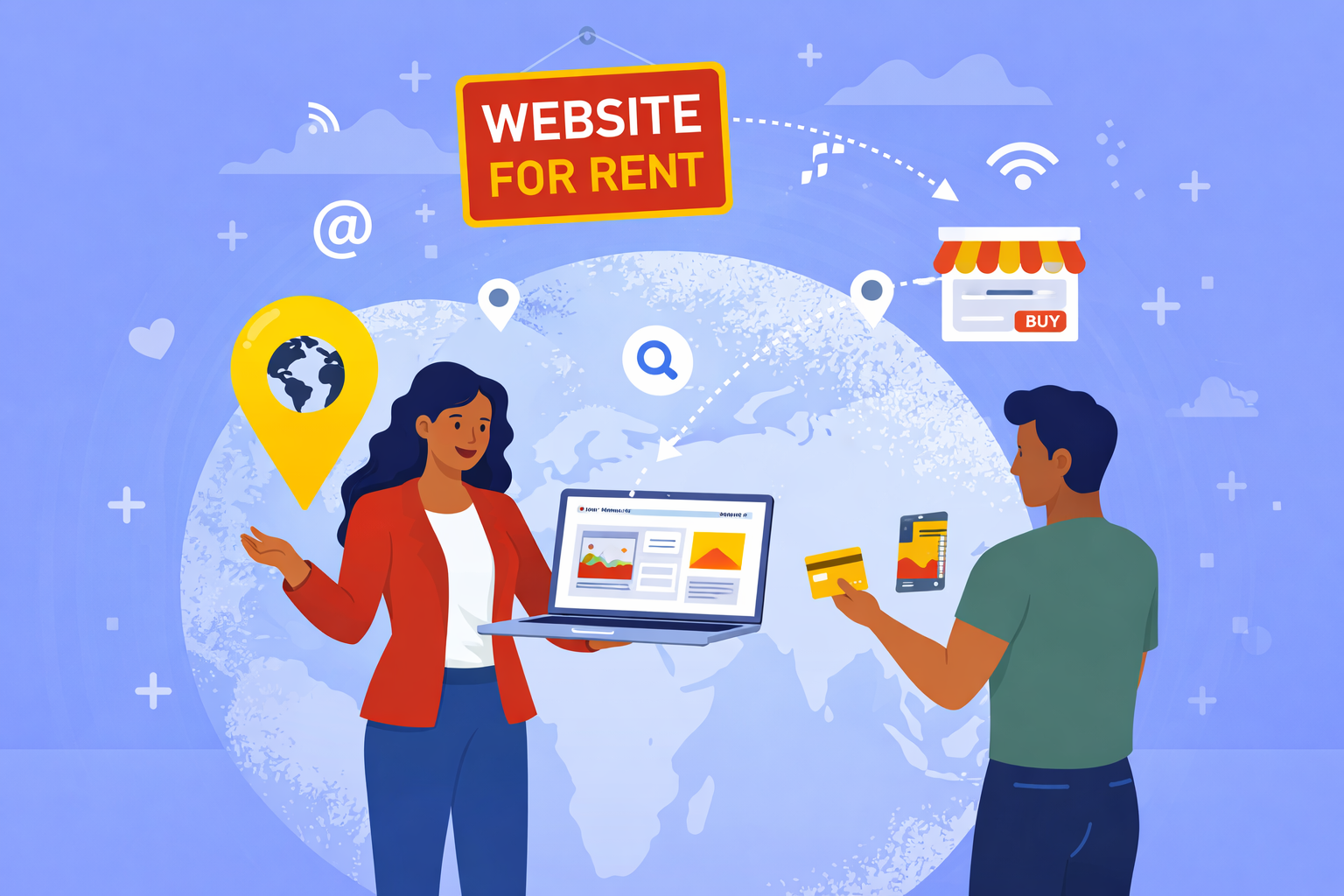 Location de site web