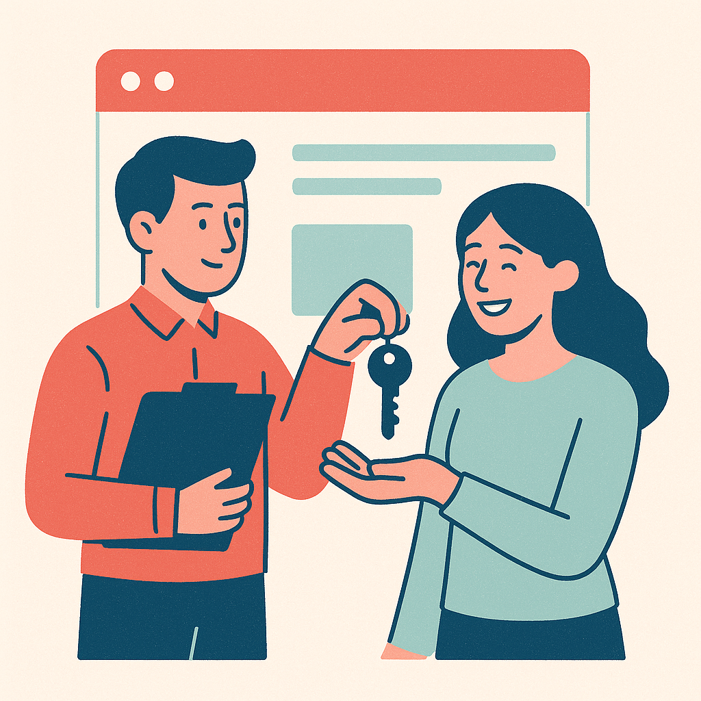 Illustration d'un site vitrine moderne et responsive sur différents écrans