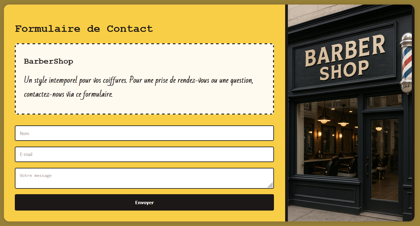 Formulaire style rétro